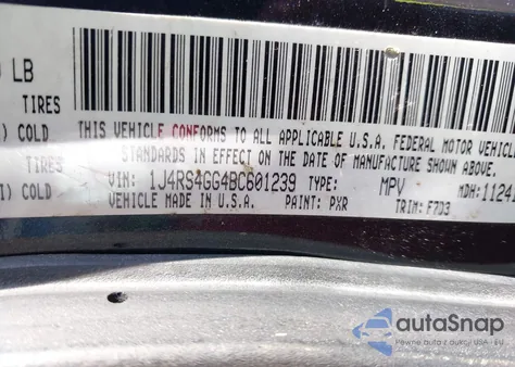 2011 Jeep Grand Cherokee Laredo from USA, damaged, VIN 1J4RS4GG4BC601239